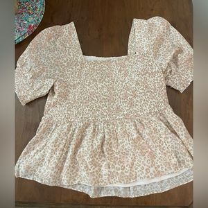 Cheetah, print, pink and light brown extra large